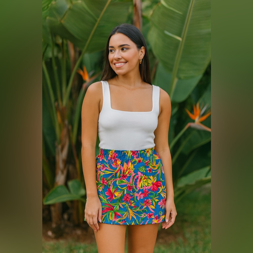 J. Crew Women's Tropical Floral Print Skirt Size 8‎